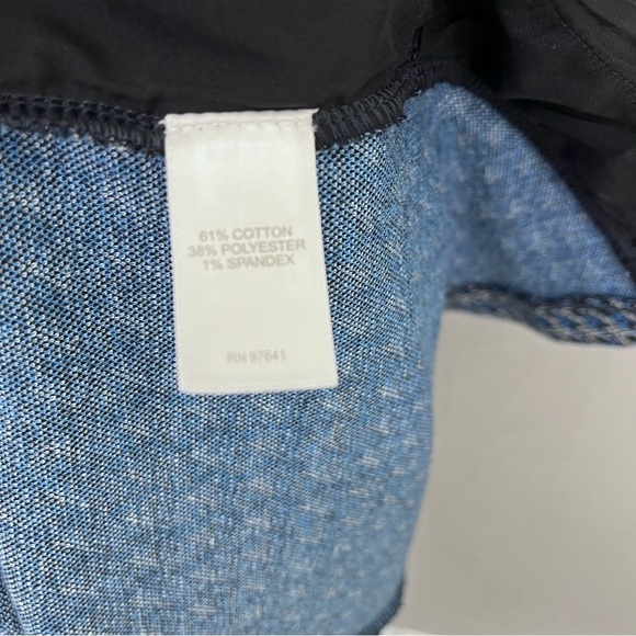 J.Jill Wearever Navy Blue Multi Print Jacket - Picture 9 of 13